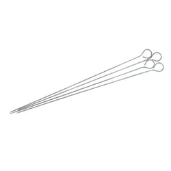 Mr. Bar-B-Q Stainless Steel Skewer 15 in. L 4 pc