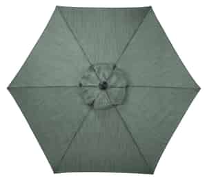 Living Accents  Brookstone  9 ft. Tiltable Gray  Patio Umbrella 