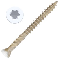 Screw Products EPIC No. 9 X 2 in. L Star White Trim Screws 1 lb 122 pk