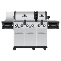 Broil King Regal S 690 Pro Infrared 6 Burner Natural Gas Grill Silver