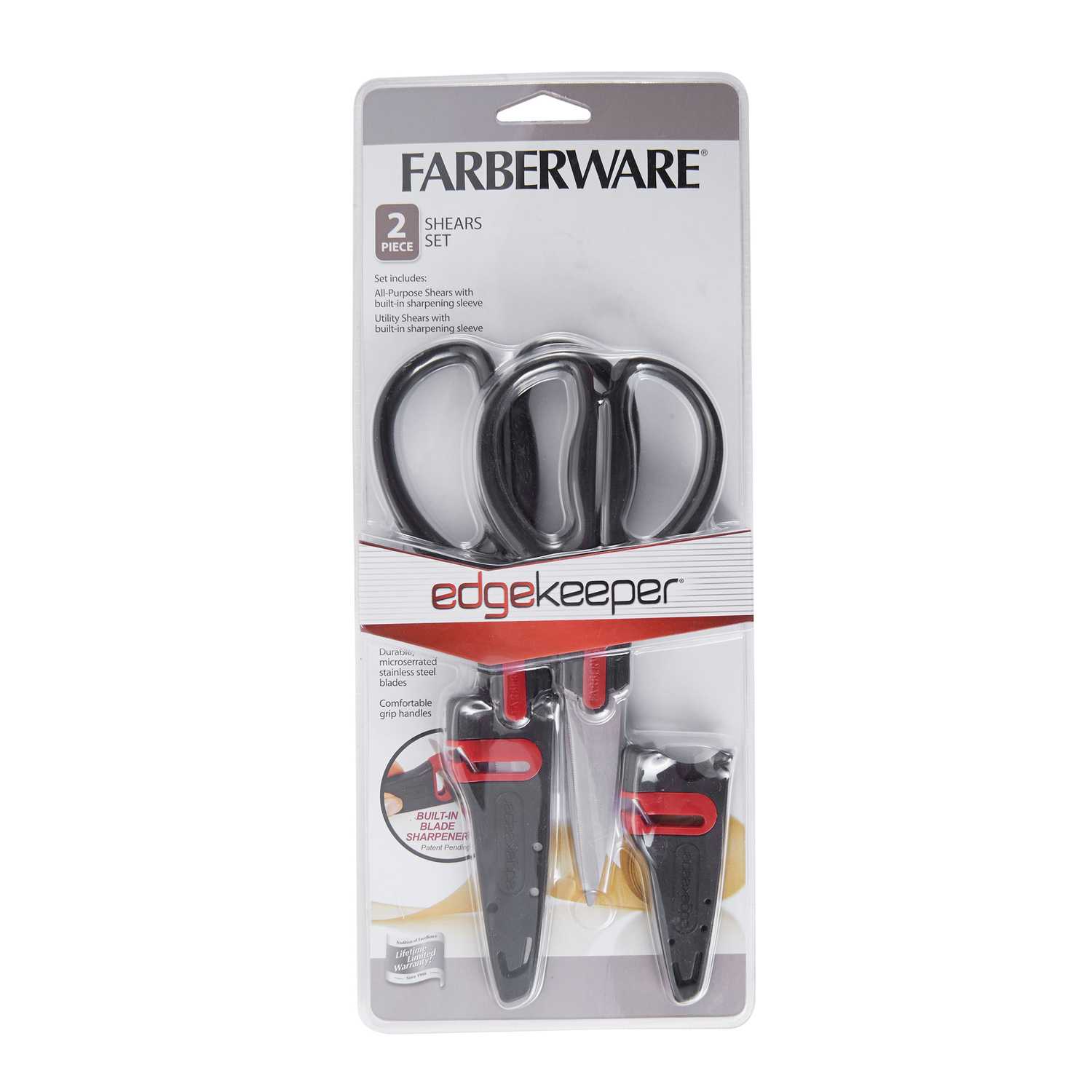 Faberware Edgekeeper Plastic/Stainless Steel Scissors 4 pc. Ace Hardware