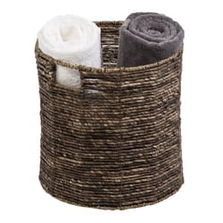 Honey-Can-Do Coastal Collection 13.4 in. L X 13.4 in. W X 14.08 in. H Brown/Natural Storage Basket