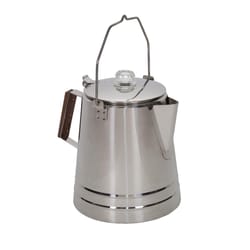 Stansport Silver Coffee Pot 9.75 in. H X 8 in. W X 8 in. L 28 cups 1 pk