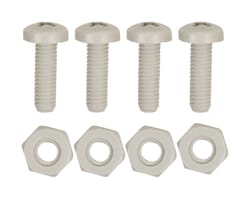 Custom Accessories White Nylon License Plate Fasteners