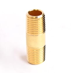 ATC 1/4 in. MPT X 1/4 in. D MPT Yellow Brass Nipple 1-1/2 in. L