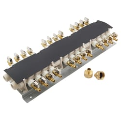 Apollo 1/2 in. PEX Barb in to X 1/2 in. D Barb Brass 24 Port Manifold