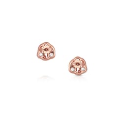 Montana Silversmiths Women's Holding on to a Rose Dawn Rose Gold Earrings Brass Water Resistant