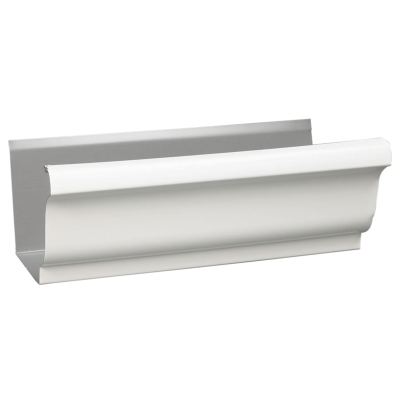 Amerimax 3.5 in. H X 5 in. W X 252 in. L White Aluminum K Gutter - Ace ...