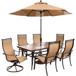 Hanover Monaco 7 pc Bronze Aluminum Dining Set