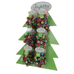 DM Merchandising Jinglettes Christmas Festive Bell Bracelet Acrylic 24 pk