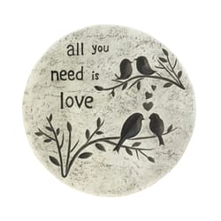 Summerfield Terrace Gray Cement 9.75 in. H All You Need is Love Stepping Stone