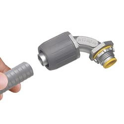 Arlington Die-Cast Zinc 90 Degree Angle Connector For Non-Metallic and Type B 1 pk