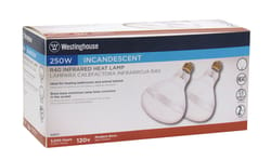 Westinghouse 250 W R40 Heat Lamp Incandescent Light Bulb Medium Base Clear 2 pk