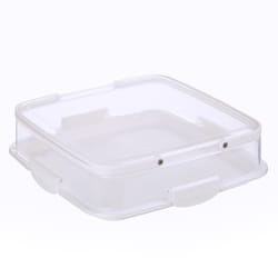 Progressive SnapLock 6 qt Clear/White Appetizer Tray 1 pk