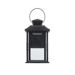 Globe Electric Beauregard Matte Black Dusk to Dawn LED Wall Lantern