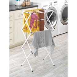 Whitmor 20.5 in. H X 22.5 in. W X 3.5 in. D Metal Accordian Collapsible Clothes Drying Rack