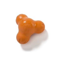 West Paw Zogoflex Orange Plastic Tux Dog Treat Toy/Dispenser Small 1 pk