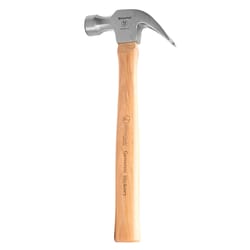 Great Neck 16 oz Smooth Face Contoured Claw Hammer 11 in. Hickory Handle