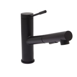 Huntington Brass One Handle Matte Black Pull-Out Kitchen Faucet