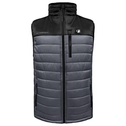 ActionHeat XXXL Sleeveless Men's Full-Zip Heated Vest Black/Gray