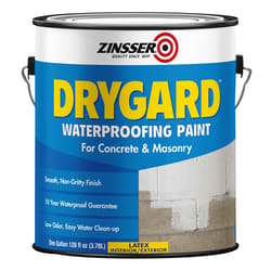 Zinsser Drygard Indoor and Outdoor Flat White Water-Based Waterproofing Paint 1 gal