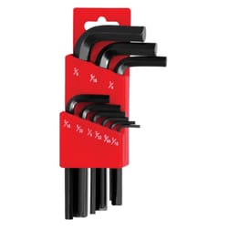 Performance Tool Project Pro SAE L-Handle Hex Key Set 9 pc