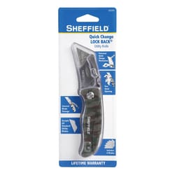 Sheffield 6-1/2 in. Lock Back Utility Knife Camouflage 1 pc