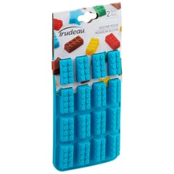 Trudeau Building Blocks Chocolate Mold Blue 2 pc