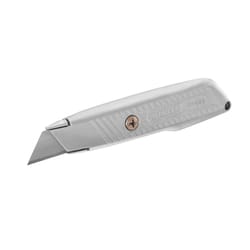 Stanley Interlock 5-1/2 in. Fixed Blade Utility Knife Gray 1 pk