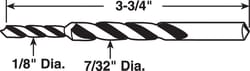 Prime-Line 7/32 in. X 3.75 in. L Steel Step Drill Bit Straight Shank 1 pc