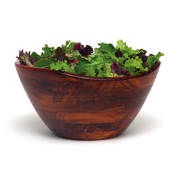 Lipper International 11 oz Cherry Wood Wave Rim Bowl Serving Bowl 1 pk