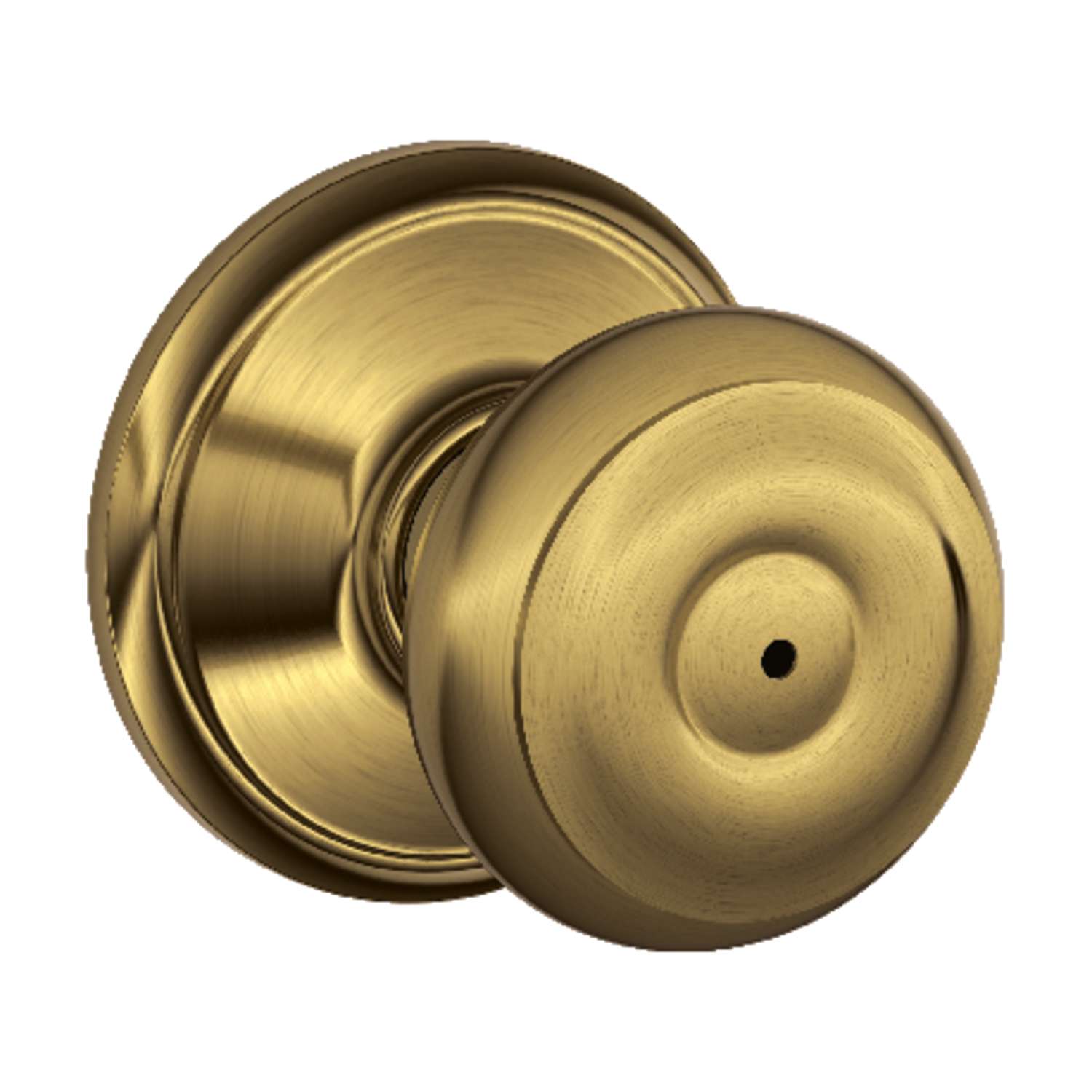 Schlage Antique Brass Privacy Lockset ANSI Grade 2 13/4 in