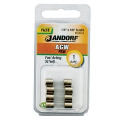 Jandorf AGW 1 amps Fast Acting Fuse 4 pk