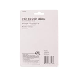 Ace Gray 1-1/2 in. Push-On Plastic Chair Glide 4 pk