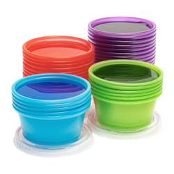 Blueoco Kolorae 2 oz Assorted Polypropylene Tasting Cups with Lid