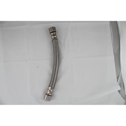 Plumb Pak 3/4 in. FIP in. X 3/4 in. D FIP 12 in. Stainless Steel Water Heater Supply Connector