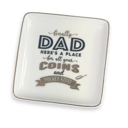 Trinket Dishes Dad Tray Ceramic 1 pk