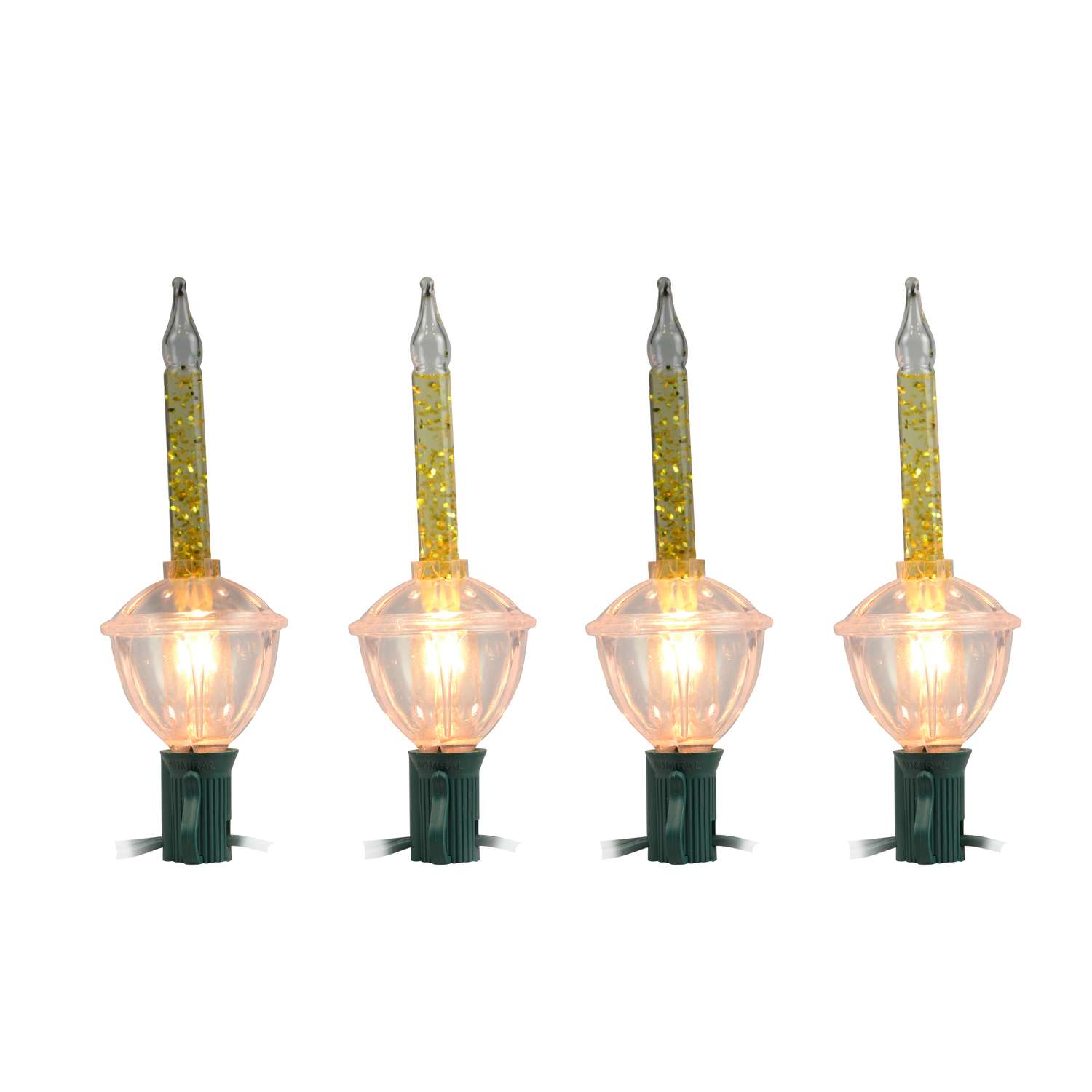 Holiday Bright Lights Incandescent C7 Gold 7 ct Christmas Light Bulbs