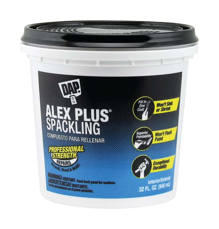 DAP Alex Plus Ready to Use White Spackling Compound 1 qt Ace Hardware