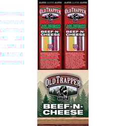 Old Trapper Jalapeno Beef Stick and Cheese 1.3 oz Shrink Wrapped