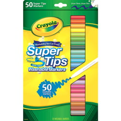 Crayola Super Tips Assorted Fine Tip Markers 50 pk