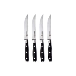 Messermeister Avanta 5 in. L Stainless Steel Steak Knife Set 4 pc