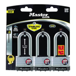 Master Lock 2 in. W Laminated Steel 4-Pin Cylinder Weather-Resistant Padlock