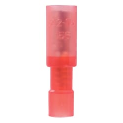 Jandorf 22-18 Ga. Insulated Wire Female Bullet Red 5 pk