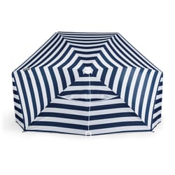 Oniva Brolly Beach Umbrella Tent 70.8 in. Navy White Stripe Beach Umbrella Tent