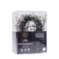 Celebrations Platinum LED Micro Dot/Fairy Warm White 250 ct String Christmas Lights 10 ft.