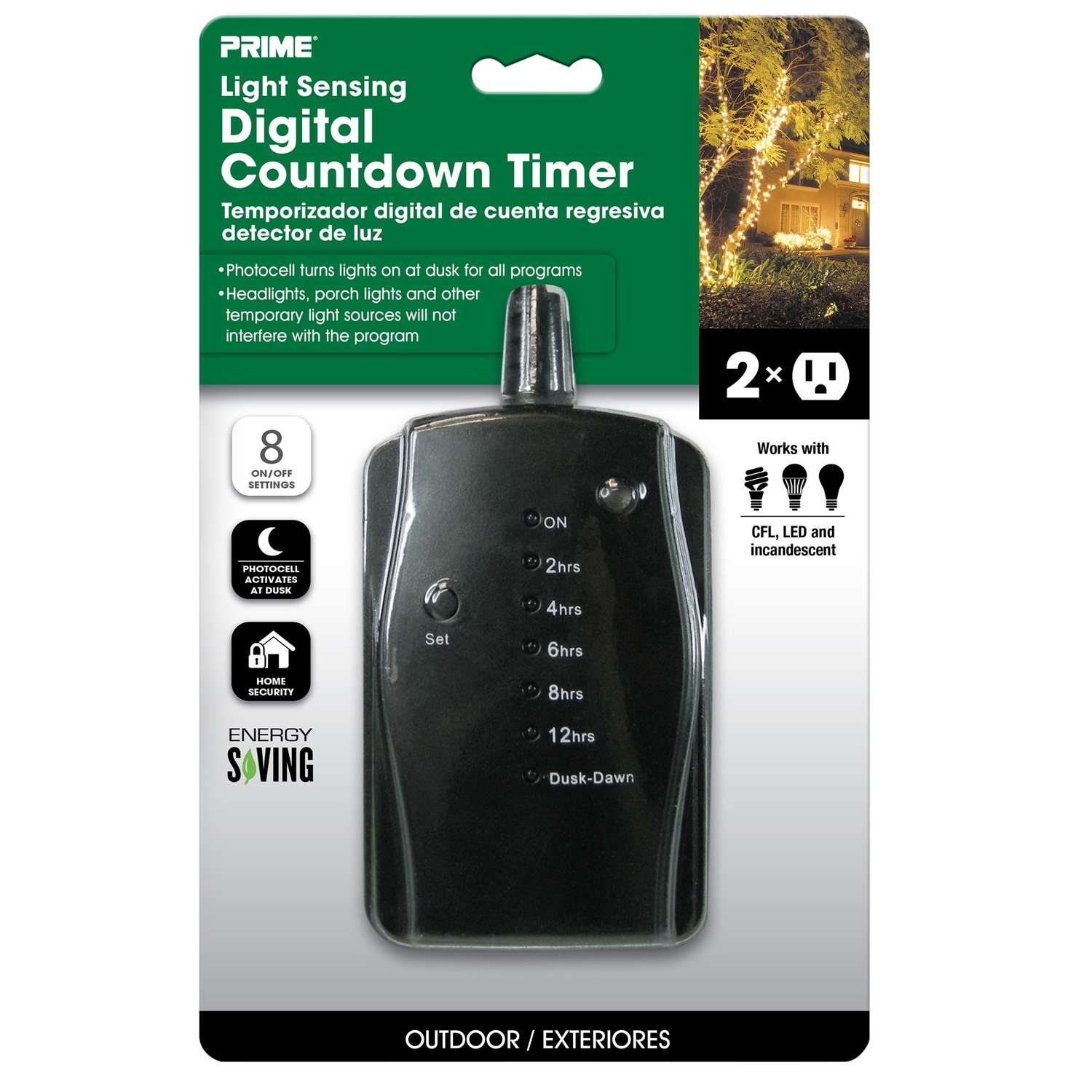 Prime Outdoor Residential Lighting Countdown Timer Remote Photocell E1 for sale online