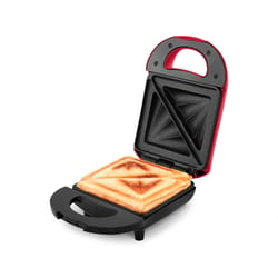 Rise by Dash Red Metal Nonstick Surface Sandwich Maker