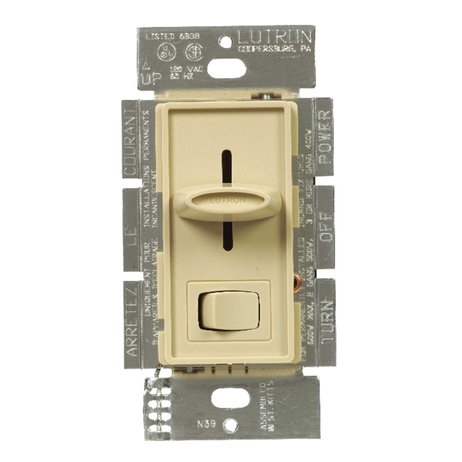 Lutron Skylark Ivory 600 watts 3Way Dimmer Switch 1 pk Ace Hardware