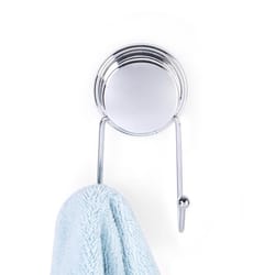 Better Living Stick N Lock Plus 4.33 in. H X 1.85 in. W X 2.36 in. L Chrome Silver Double Robe Hook